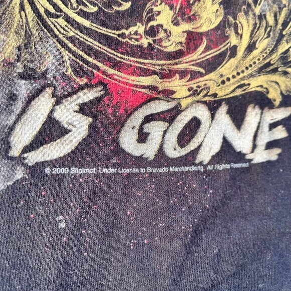 2009 Slipknot All Hope Is Gone World Tour Anvil Mens Black Graphic T Shirt Large - Picture 5 of 15